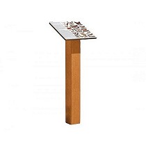 Atril de informacin de madera