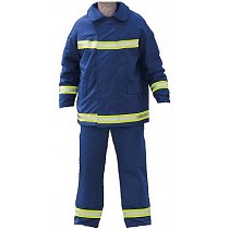 Chaquetn y cubrepantaln de bombero