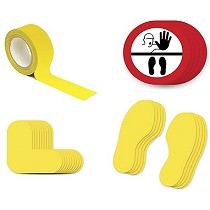 Kits adhesivos de sealizacin de distancia social