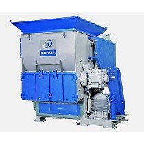 Trituradora de un eje de operacin continua