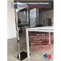 Montante para mamparas divisorias