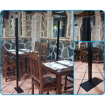 Mamparas de postes altos