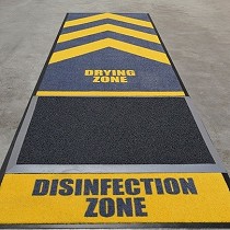 Kit de alfombra desinfectante ms alfombra secante