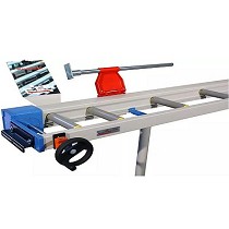 Camino de rodillos y tope medidor