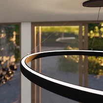 Luminaria circular colgante
