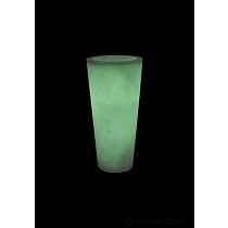 Macetero redondo fluorescente