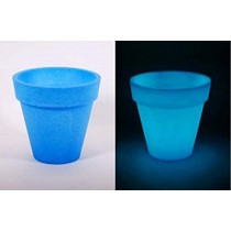 Macetero redondo fluorescente