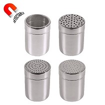 Bote con tapa perforada y cierre de boayoneta