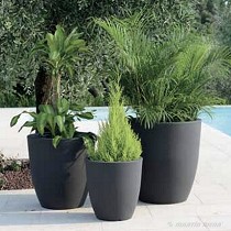 Macetero redondo alto