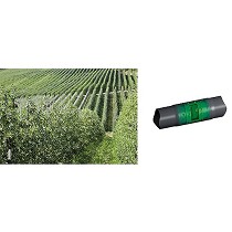 Tubería de goteo con gotero cilíndrico autocompensante