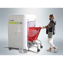 Desinfeccin de carros de supermercado