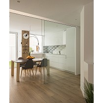 Kit completo para divisiones y puertas correderas