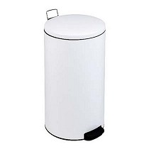 Papelera cilndrica metlica