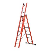 Escaleras de fibra de vidrio de 3 tramos
