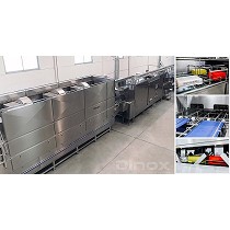 Tneles de lavado y secado de cajas