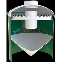 Decantadores troncocnicos