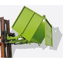 Contenedor basculante con puerta frontal