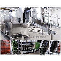 Tneles de lavado y secado de moldes de panadera y pastelera