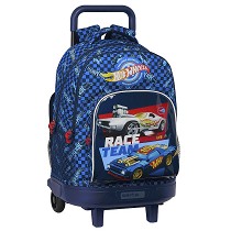 Mochila grande con ruedas compact extrable Hot Wheels