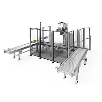 Paletizador semiautomtico de dos entradas de cajas