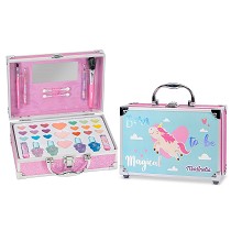 Maletn de maquillaje de metal y purpurina con asa de la lnia Little unicorn