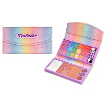 Cartera de maquillaje con purpurina multicolor