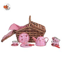 Cesta de Picnic con Juego de T Mariquita