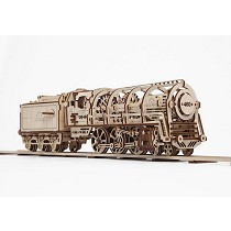 Locomotora de vapor con remolque