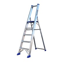 Escaleras de almacn con plataforma