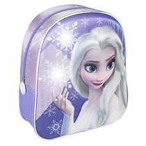 Mochila infantil luces 3D frozen 2