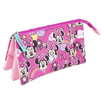 Estuche 3 compartimentos Minnie