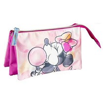 Estuche 3 compartimentos Minnie