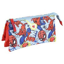 Estuche 3 compartimentos Spiderman
