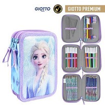 Plumier triple giotto lentejuelas Frozen 2