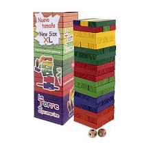 Juego La Torre. Tamao XL con dado y 6 colores