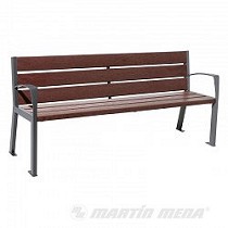 Banco de acero y plstico reciclado