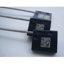 Precinto de seguridad metlico ajustable con cdigos 2D