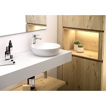 Monomando de lavabo medio alto