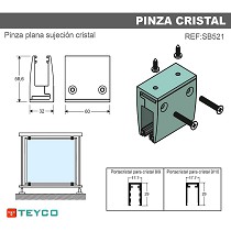 Pinza cristal