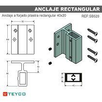 Soporte rectangular