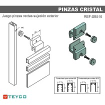 Pinza cristal