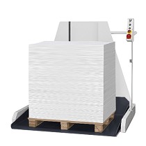 Elevador - descargador de resmas de guillotina