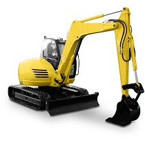 Alquiler de miniexcavadoras con cabina