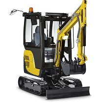 Alquiler de miniexcavadoras con cabina
