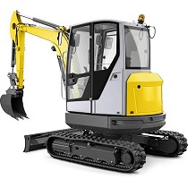 Alquiler de miniexcavadoras con cabina