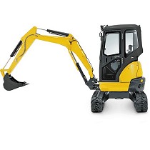 Alquiler de miniexcavadoras urbanas con cabina