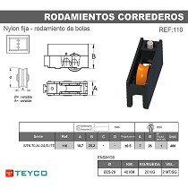 Rodamiento carcasa nylon