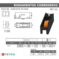 Rodamiento carcasa nylon