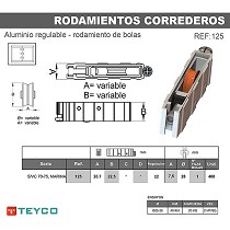 Rodamiento carcasa aluminio