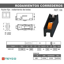 Rodamiento carcasa nylon